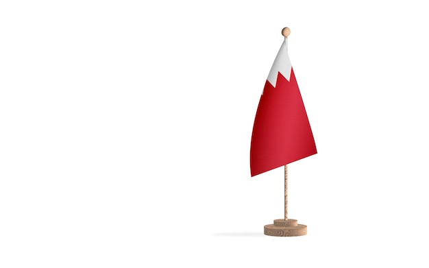 Maszt flagowy Bahrajnu z obrazem tła z białą przestrzenią