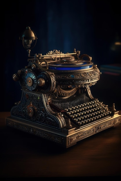 Maszyna do pisania stary projektant maszyny do pisania generatywne AI