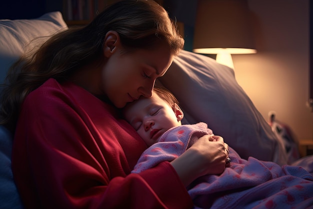 Matka I Córka świętują Miłość Matki W Dzień Matki Z Pięknymi Kobietami I Jej Dzieckiem