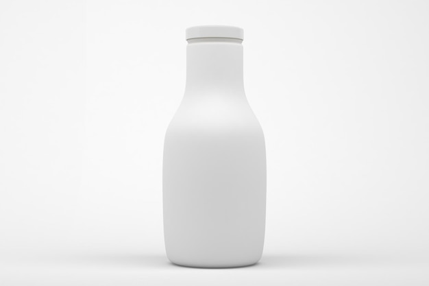 Zdjęcie matowa butelka do napojów z przodu na białym tle