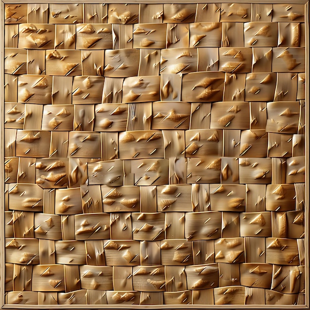Matzah z teksturą tkanego wicker wicker collage efekt na ilustrację trendy dekoracji tła