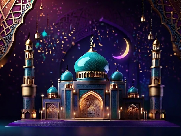 Meczet Ramadan Koncepcja islamska Generatywna sztuczna inteligencja
