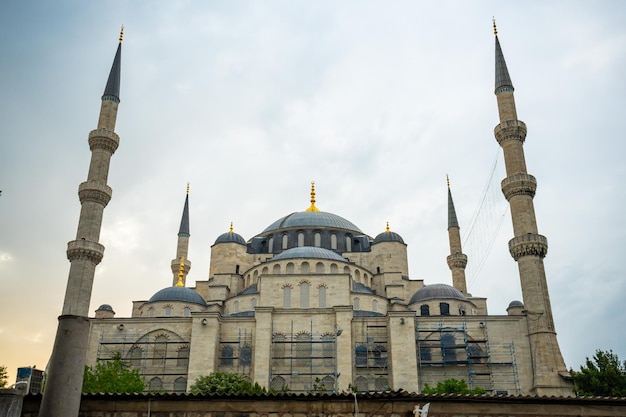 Meczet Sultanahmet lub Błękitny Meczet w starym mieście Stambuł Turcja