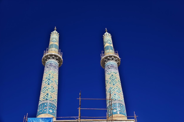 Zdjęcie meczet w mieście yazd w iranie