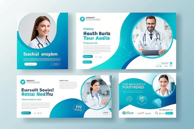 Zdjęcie medical social media post template healthcare social media banner template medical and healthcare social media post template health doctor social media post banner