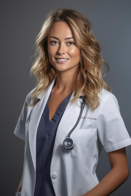 Medium_shot_of_28_years_old_woman_doctor_grey_backgroun