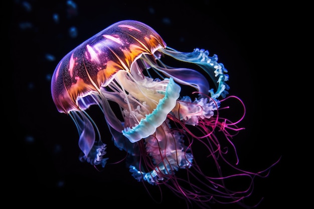 Meduza unosząca się w wodzie