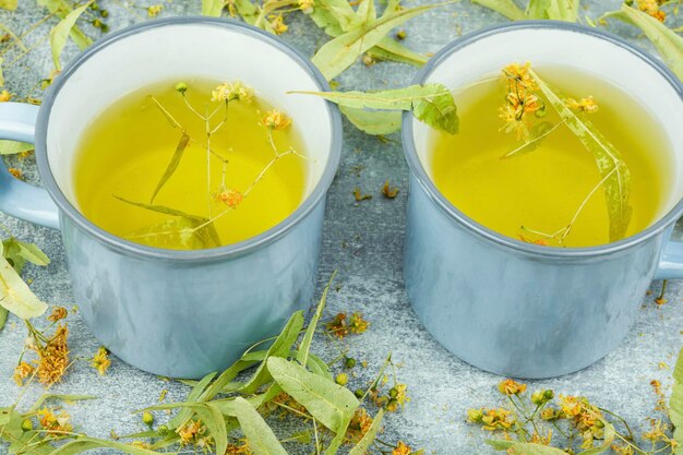 Medycyna alternatywna herbaty ziołowej lipy