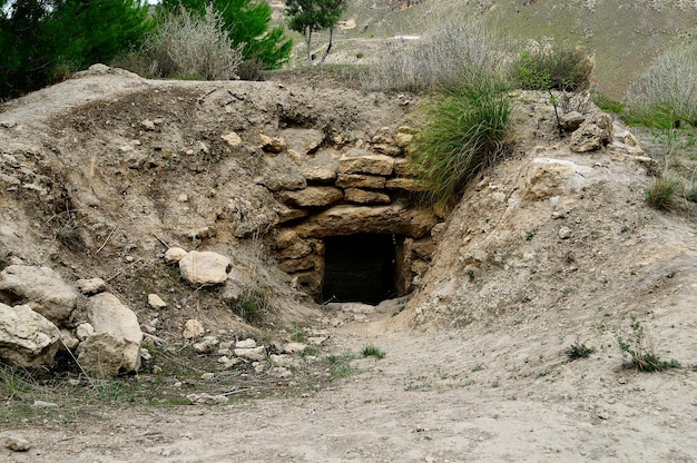 Zdjęcie megalityczny park gorafe. granada - andaluzja, hiszpania.