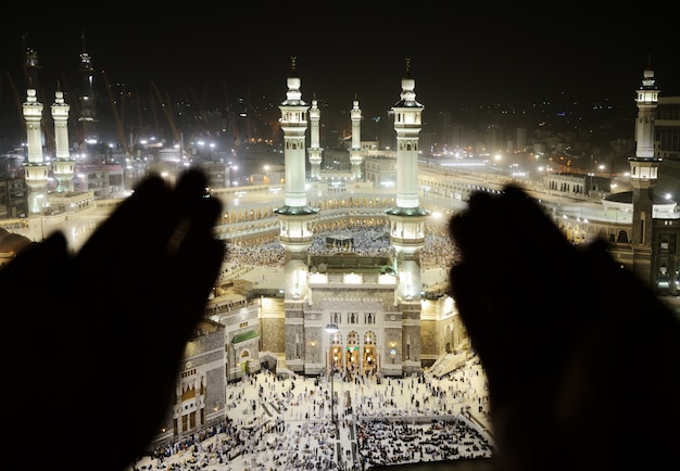Zdjęcie mekka kaaba hajj muslims