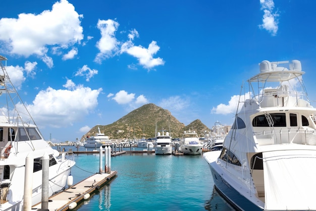 Meksyk marina i klub jachtowy w cabo san lucas los cabos punkt wyjazdu do el arco i plaż