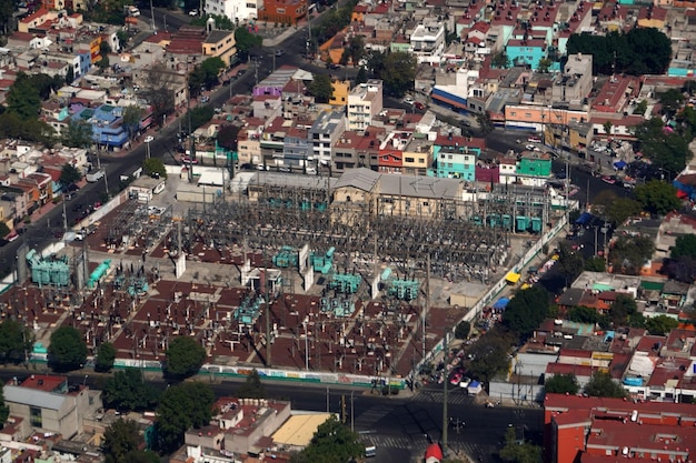 Meksyk miasto widok z lotu ptaka panorama miasta