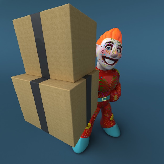 Meksykański bohater - 3D ilustracja
