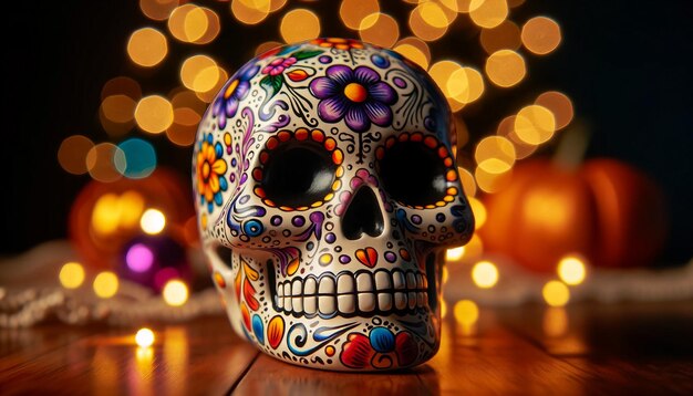 Meksykański Dzień Zmarłych Ceramika Sztuka Czaszki
