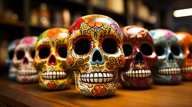 Meksykańskie czaszki Cinco de Mayo