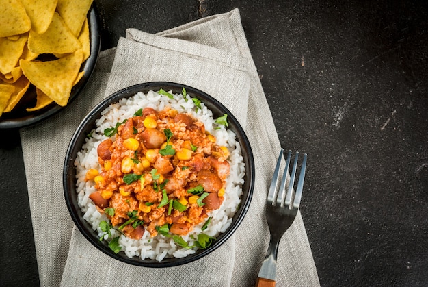 Meksykańskie jedzenie, chili con carne