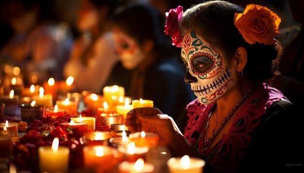 Zdjęcie meksykańskie święto zmarłych meksyk obchodzi święto zmarłych 1 i 2 listopada każdego roku