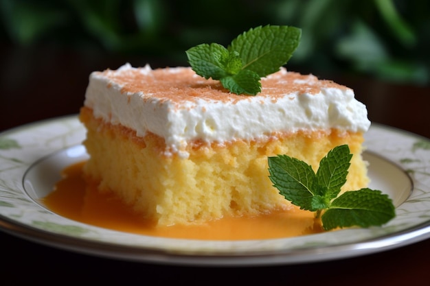 Meksykańskie Tres Leches Cake Pastel de Leches