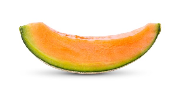 Melon kantalupa na białym tle