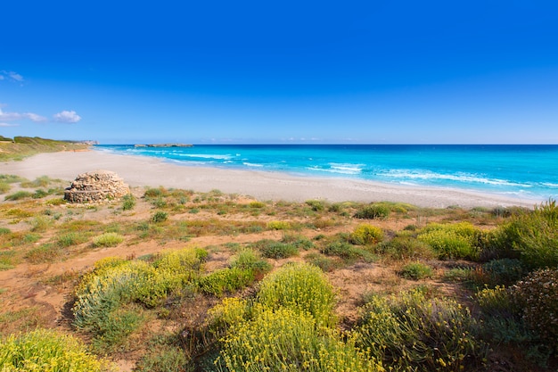 Menorca Platja de Binigaus beach Śródziemnomorski raj