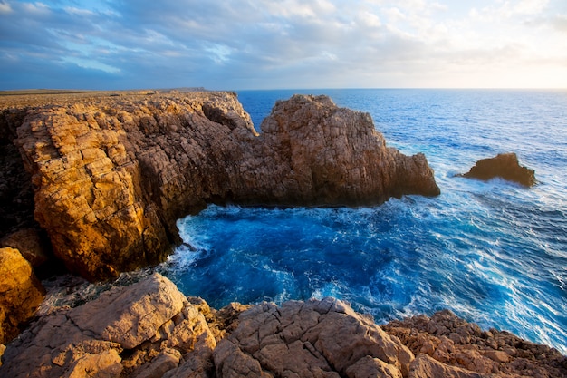 Menorca Punta Nati słońca na Balearach