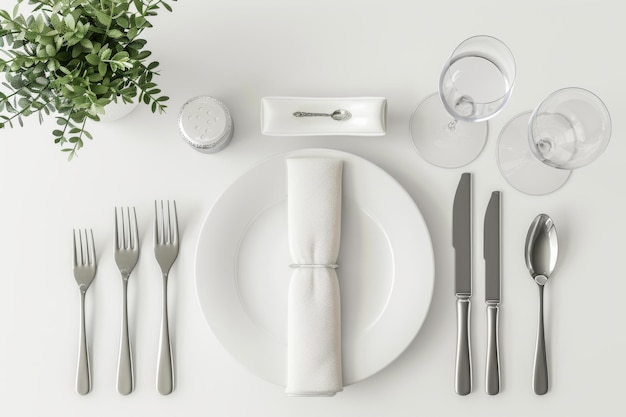 Menu hotelowego na białym tle