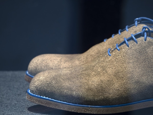 Męskie skórzane buty w stylu niemieckim