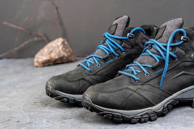 Męskie sportowe buty trekkingowe Skórzane buty dla aktywnych