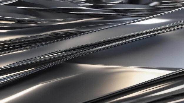 Metaliczne srebrne kształty abstrakcyjne tło