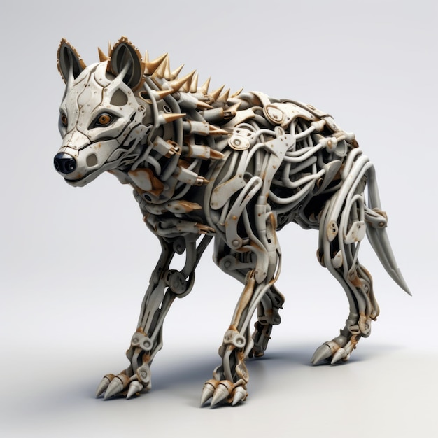 Zdjęcie metallic hyena 3d model stunning caninecore art przez julep krudzik