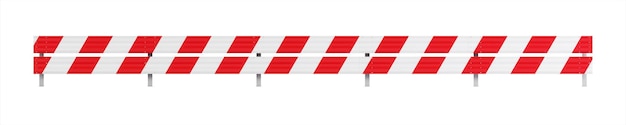 Zdjęcie metalowa bariera drogowa bariera do ochrony i kontroli renderowania 3d