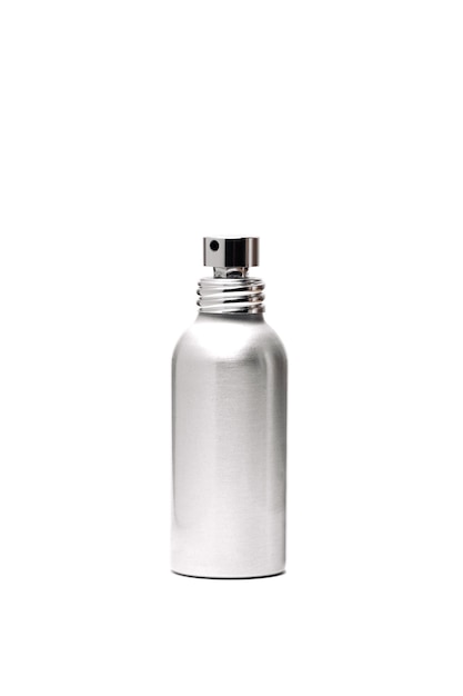 metalowa butelka perfum z miejscem na tekst