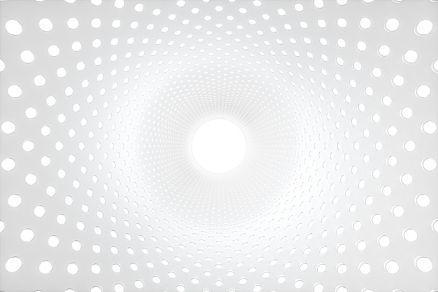 Zdjęcie metalowy okrągły tunel nowoczesna koncepcja architektoniczna 3d rendering komputerowy rysunek cyfrowy