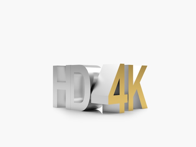 Metalowy znak HD 4K