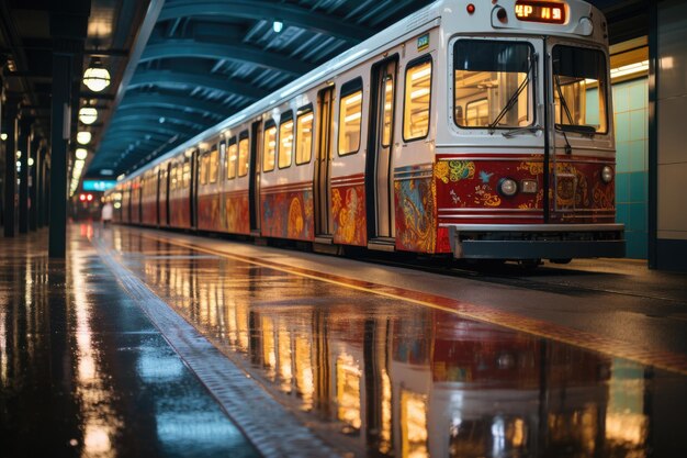 Metro i autobusy na żywo przeplatają się, przenosząc ludzi do miejskich dni generatywnych IA