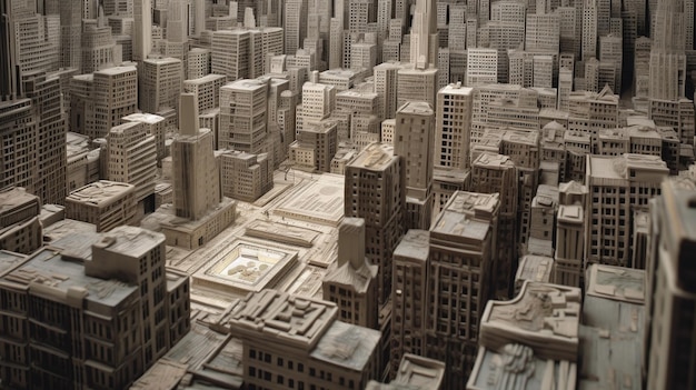 Metropolis Dreams Szczegółowy i rozległy pejzaż miejski do Twoich kreatywnych projektów