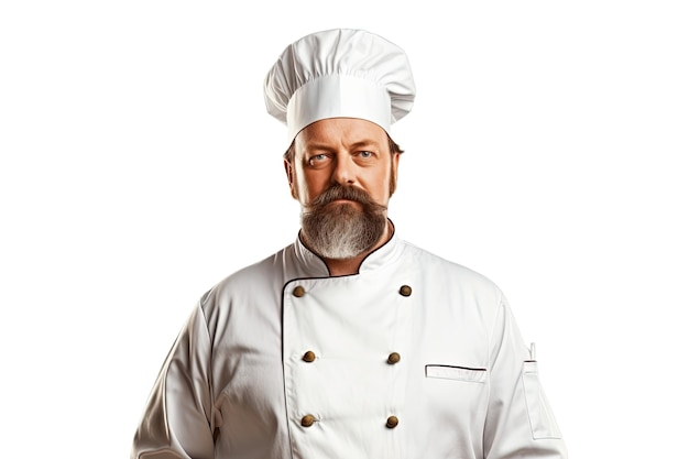 mężczyzna w mundurze szefa kuchni