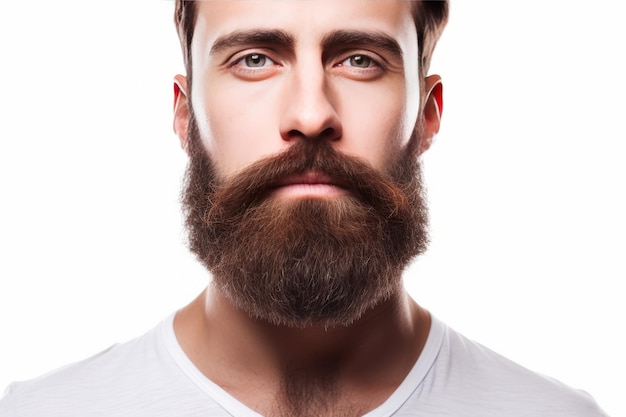 Mężczyzna z brodą i wąsami
