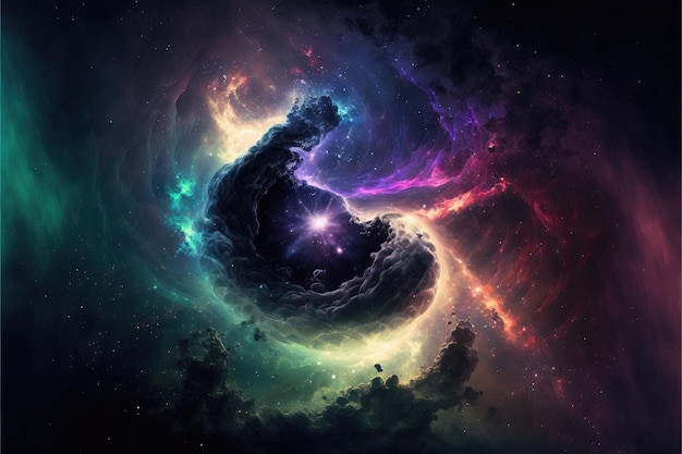 Mgławica i galaktyki w przestrzeni kosmicznej Abstrakcyjna kosmos univese tła