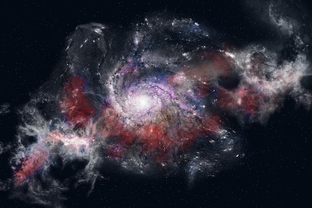 Mgławica Przestrzeń Galaktyki Gwiezdnego Pyłu tapeta i tło.