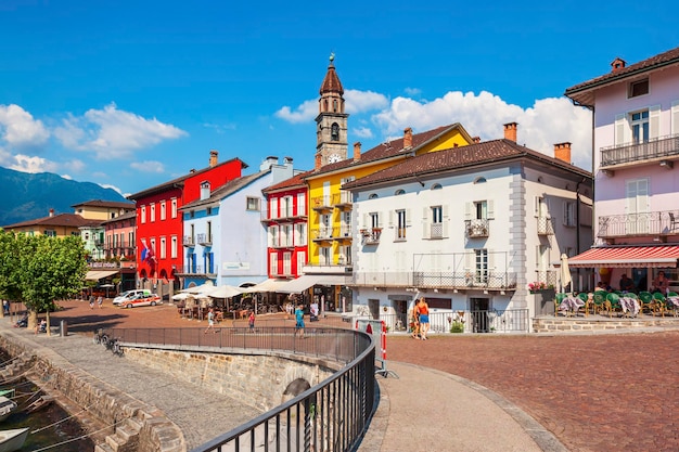 Miasto Ascona W Pobliżu Locarno W Szwajcarii