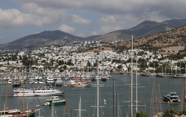 Miasto Bodrum W Mugla, Turcja