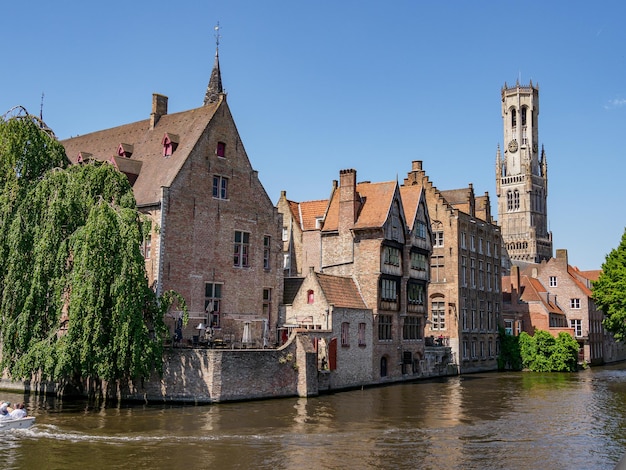 Miasto Brugge w Belgii.