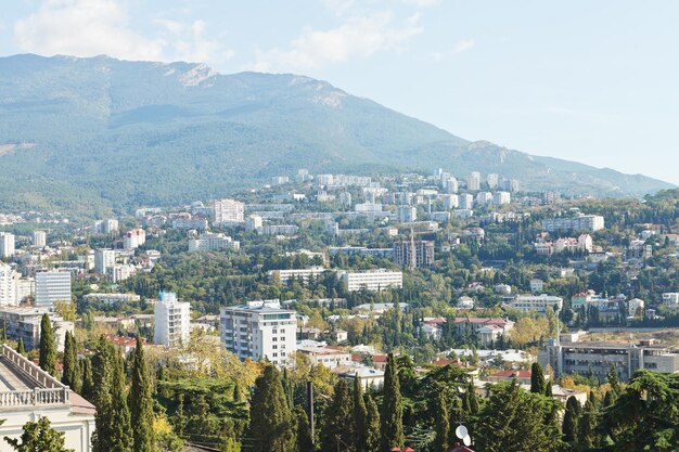 Miasto Jałta Z Darsan Hill Crimea