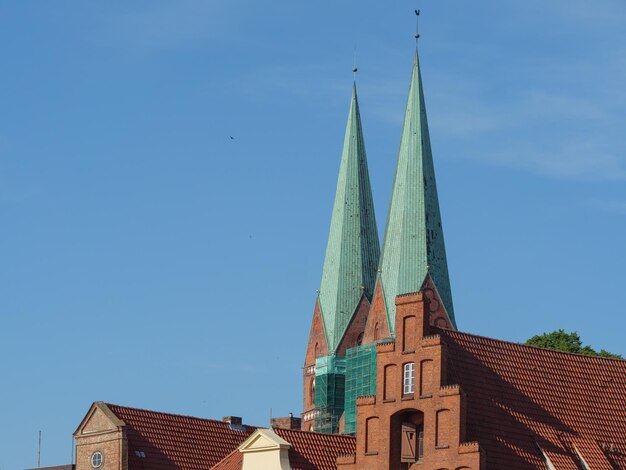 miasto Luebeck w SchlewsigHolstein nad Morzem Bałtyckim