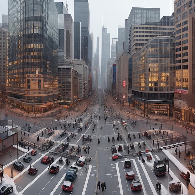 miasto Nowy Jork HD Ai generatywna tapeta 8K Obraz fotograficzny