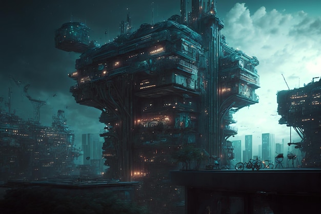 miasto science-fiction