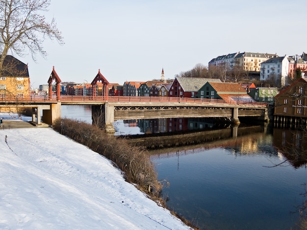 miasto zimowy krajobraz śnieg