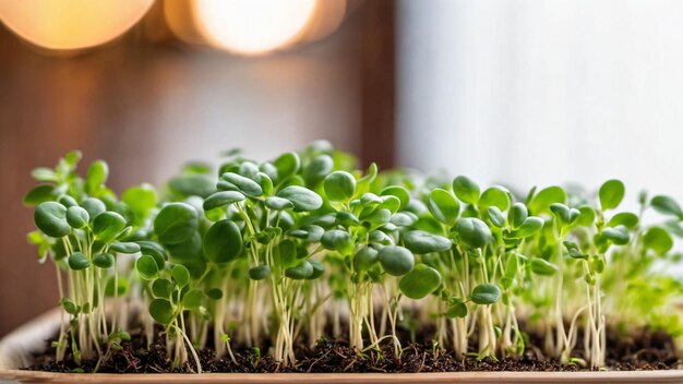 Microgreens kiełkuje zdrową i świeżą żywność Wygenerowano za pomocą sztucznej inteligencji