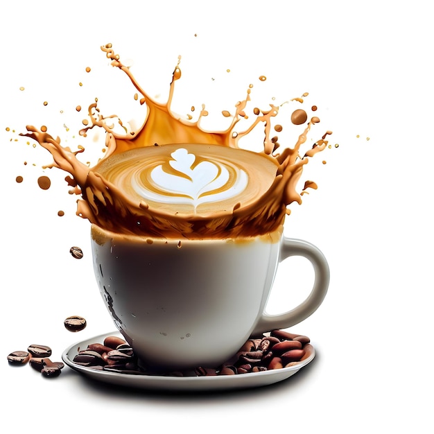 Międzynarodowe święto kawy z kawą latte